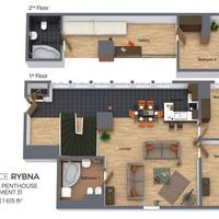 Three-Bedroom Apartment - Penthouse