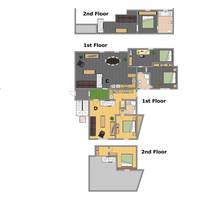 Five-Bedroom Loft Apartment