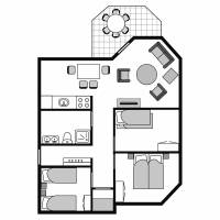 Comfort Three-Bedroom Bungalow (4 Adults + 2 Children)