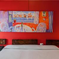 Double or Twin Attic Room with Pool View