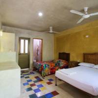 Double Room with 2 Double Beds and Garden View