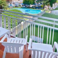 Double or Twin Room with Balcony and Pool View