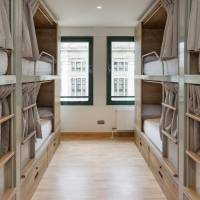 Bed in 8-Bed Dormitory Room with Shared Bathroom