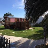 Superior Wooden Caravan with air conditioning 