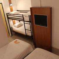 Quadruple Room with One Double, Two Single Beds and Bathroom