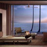 1 bedroom villa with king bed and lagoon view