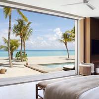 1 bedroom villa with king bed and beach view