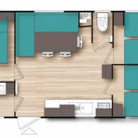 Mobile Home with Air Conditioning (6 Adults)