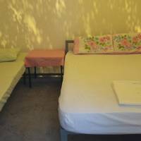 Triple Tent with Shared Bathroom