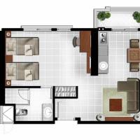 One-Bedroom Deluxe Twin
