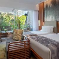 Wonderful Garden View Deluxe Room with Two Double Beds - Complimentary Spa Voucher