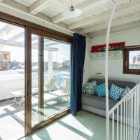 One-Bedroom Apartment with Terrace and Lateral Sea View (3 Adults) - Split Level