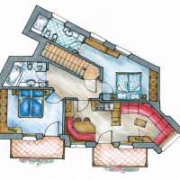 Two-Bedroom Apartment with Balcony - Attic
