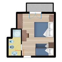 Quadruple Room with Balcony