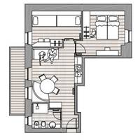 Two-Bedroom Apartment in Dependance