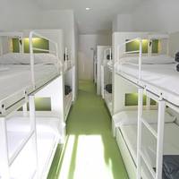 Bed in 12-Bed Dormitory Room with Bathroom 
