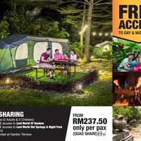 Outdoor Glamping at Theme Park - 2 Adult + 2 Child (Theme Park closed every Tuesday)