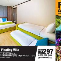 Malayana Floating Villa at Theme Park - 2 Adult + 2 Child (Theme Park closed every Tuesday)