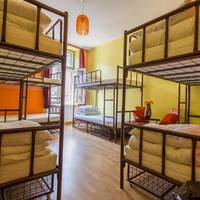 Bed in 8-Person Room with shared bathroom