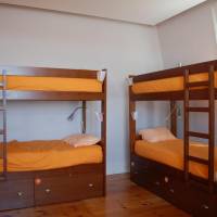 Bed in 6-Bed Dormitory Room with River View