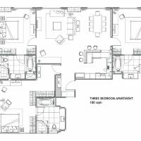 Three-Bedroom Apartment - City View