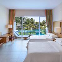 Lagoon View, Guest room, 2 Double, Pool view, Balcony