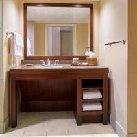 Resort View with Two Double Beds – Mobility Accessible Roll-in Shower