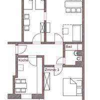 Two-Bedroom Apartment with a separate Kitchen, Elevator (80 m2)