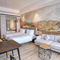 Studio with two single bed