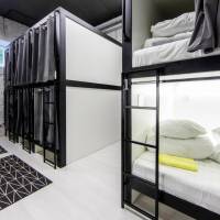 Top Double Capsule Bed in Mixed Dormitory Room