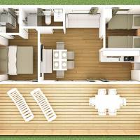 Premium Two-Bedroom Mobile Home with Terrace
