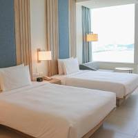 Standard Double Room with Two Double Beds and Beach View