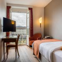 Single room facing the Chapel Bridge and balcony 14 m2