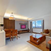 1 King 1 Bedroom Suite Living Dining Kitchen