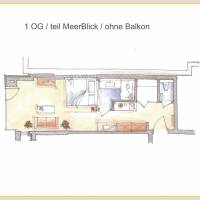 1 Room Apartment XL without Balcony with partial Sea View