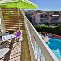 Superior Double or Twin Room with Balcony and Pool View