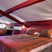 Attic room low ceiling with Terrace