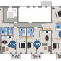 Two-Bedroom Apartment - 104 - 01