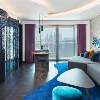 W Suite, 1 Bedroom Suite, 1 King, Partial Ocean View