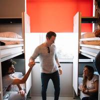 Bed in 4-Bed Female Dormitory Room with Private Bathroom