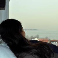 Bed in 4-Bed Mixed Dormitory Room with Sea View