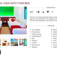 Twin Room with Pool View
