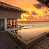 Sunset Overwater Villa with Private Pool