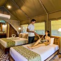 Deluxe Tent with Private Bathroom with Half Board