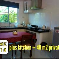 HOME/private garden + kitchen