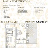 Two-Bedroom Apartment with Terrace and Sauna