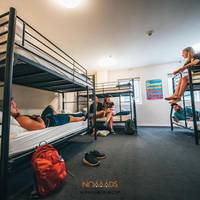 Bed in 8-Bed Mixed Dormitory Room with Shared Bathroom