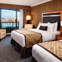 Queen Room with Two Queen Beds with Partial Harbor View and Balcony