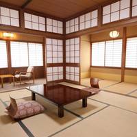 Japanese-Style Family Room