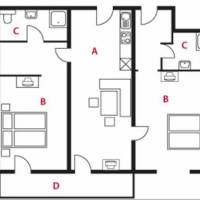 Two-Bedroom Apartment (4 Adults)